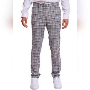 Paisley & Gray Men's Gray Plaid Pants